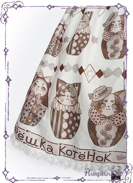 Pumpkin Cat Kitten Matryoshka Dolls JSK and LolitaWardrobe.com review β¨