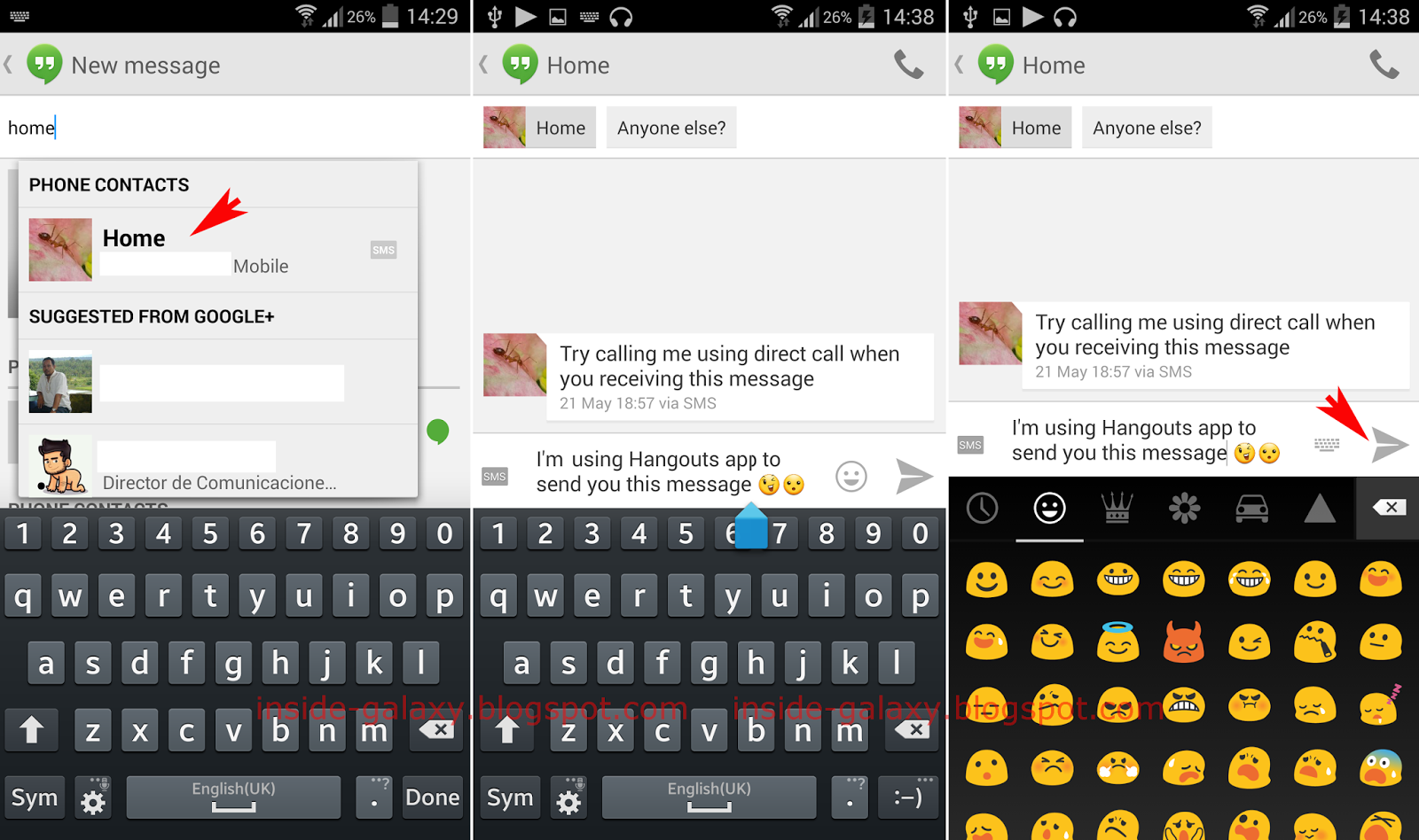 Inside Galaxy Samsung Galaxy S4 How to Send a Text Message in