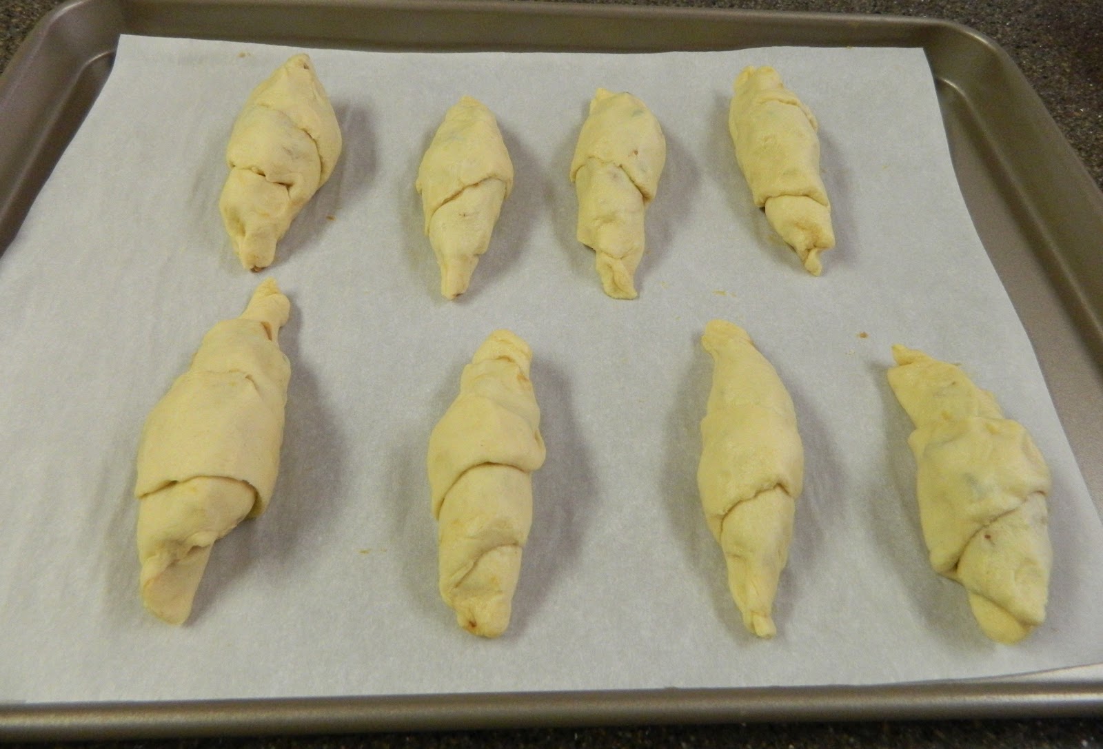 Sugar Spice and Spilled Milk: Peanut Butter Chocolate Filled Crescent Rolls