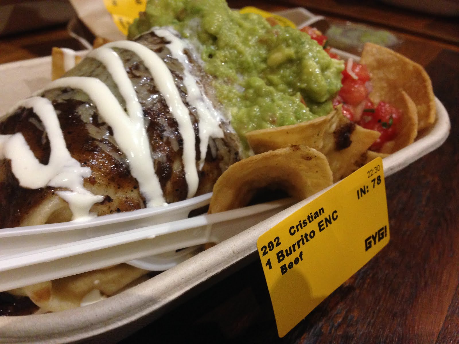 Just another food blog Slow Cooked Beef Burrito Guzman Y Gomez, Sydney