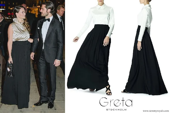 Princess Sofia wore Greta Stockholm skirt and blouse