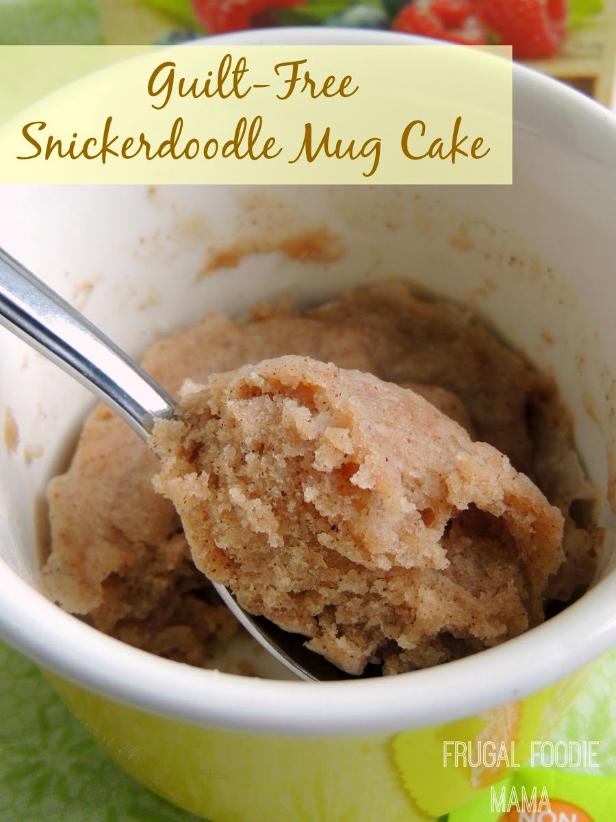 This Guilt-Free Snickerdoodle Mug Cake is a comforting, low calorie, perfectly portioned for one microwave dessert!