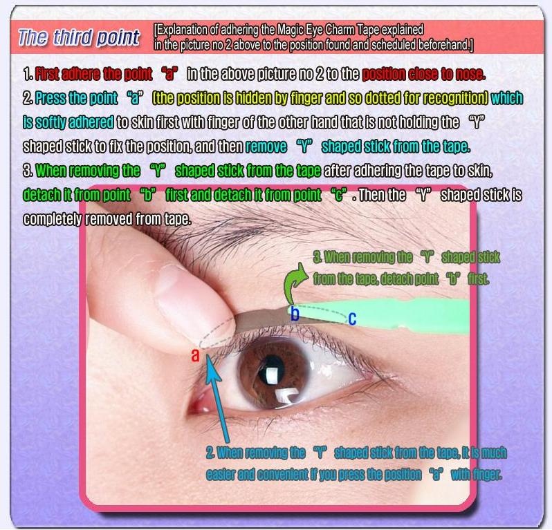 Girls' Charming Dream How to use Korean doublesided eyelid tape?
