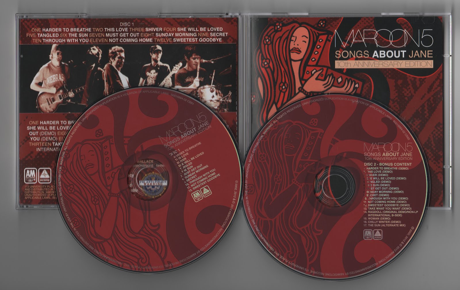 Maroon 5 Songs About Jane 10th Anniversary