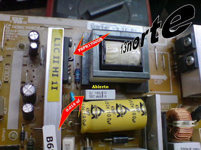 Fuente principal Samsung LN32C450E1V Fuente principal Samsung LN32C450E1V