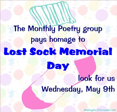 Poems based on a theme: Ode to a Sock, a humorous nod to anual Lost Sock Memorial Day. | www.BakingInATornado.com | #humor #poetry