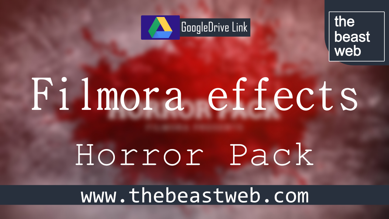 Wondershare Filmora Effects Horror Pack