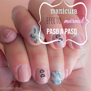 Manicura efecto mármol paso a paso portada