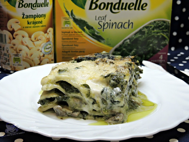 LASAGNA CU SPANAC SI CIUPERCI