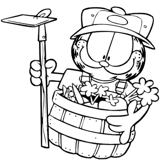 garfield thanksgiving coloring pages - photo #29