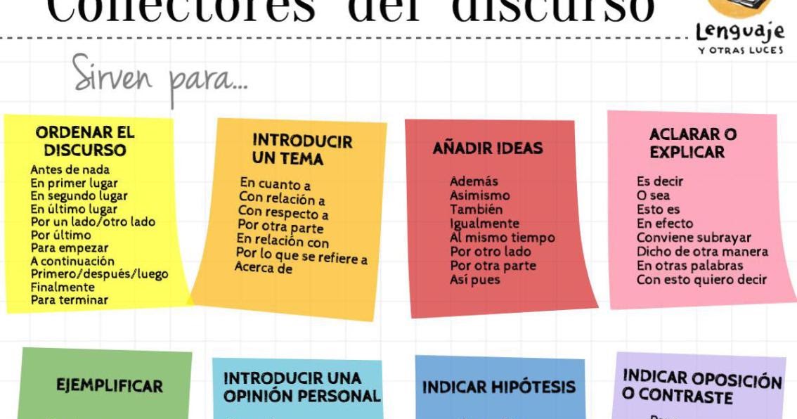 ¡Qué viva el español! Conectores