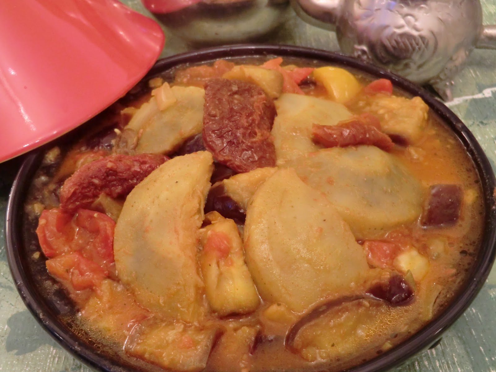 Tajine aux artichauts et aux tomates confites Ma petite cuisine