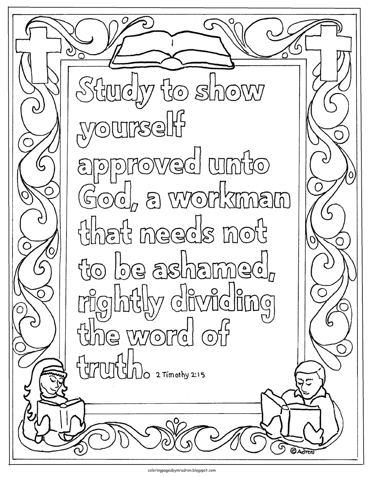 731 Animal 2 Timothy 1 7 Coloring Page 