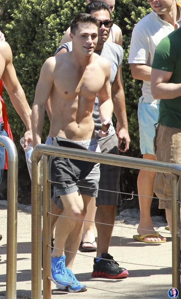 Hot Guys Colton Haynes Looking Sexy Shirtless On The Beach With Equally Sexy Guy Friends Yum