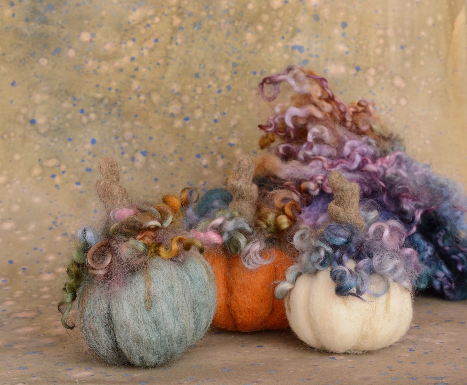 Sarafina Fiber Art Needle Felted Pumpkins