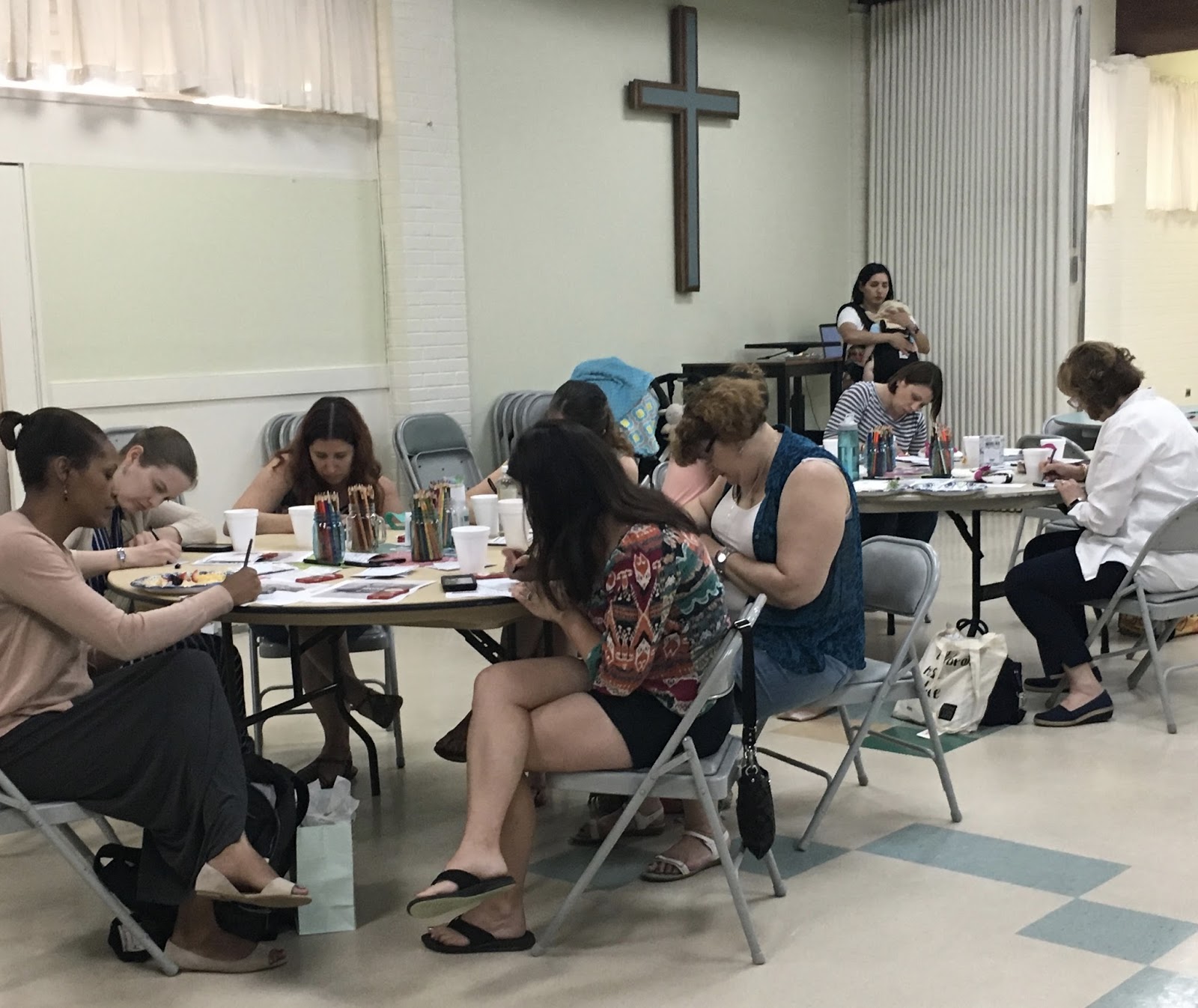 JOURNEYS of FAITH Visual Prayer with a MOPS group