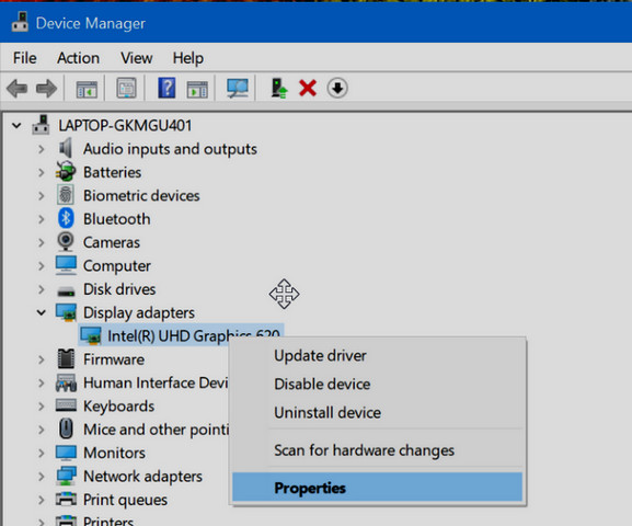 تحميل برنامج تشغيل كارت الشاشة إنتل جرافيكس لنظام ويندوز 10
