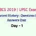 WBCS 2019 | UPSC | Ancient History Questions Quizzes Day- 1