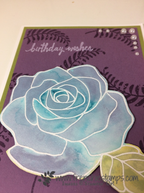 Wonder Rose, Floating ink, Stampin'Up!, frenchiestamps,
