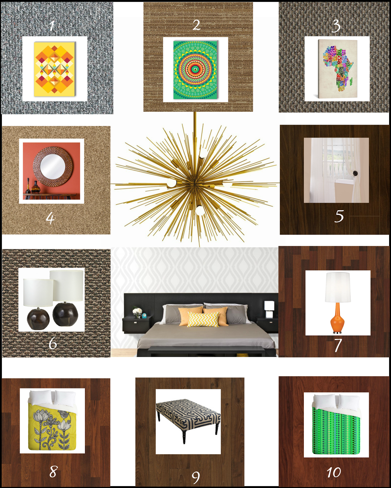 mood board for guest room home decor #shop