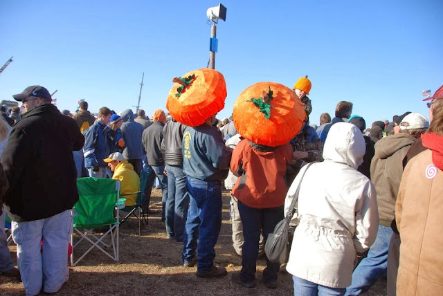 People enjoying in Pumpkin Chunkin