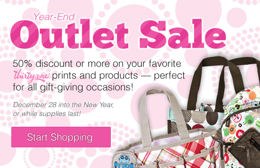 Thirty-One Gifts: Year End Outlet Sale - 50% off!!