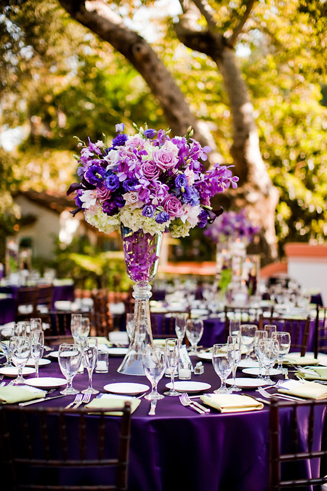 Purple Wedding Centerpieces Decor