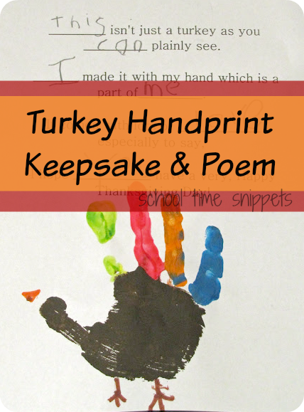 Preschool Turkey Handprint and Poem