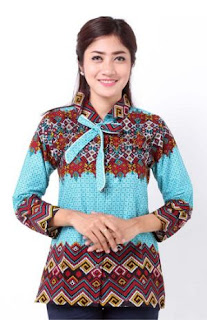 Model Seragam Guru Batik Etnik Wanita Modern Model Seragam Guru Batik Etnik Wanita Modern