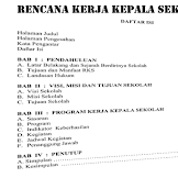 Contoh Aktivitas Rencana Kerja Kepala Sekolah Terbaru 2016