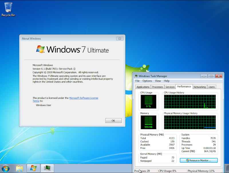 تحميل النسخة الخفيفة من ويندوز 7 إلتميت Windows 7 Extreme Lite Edition 64 Bit