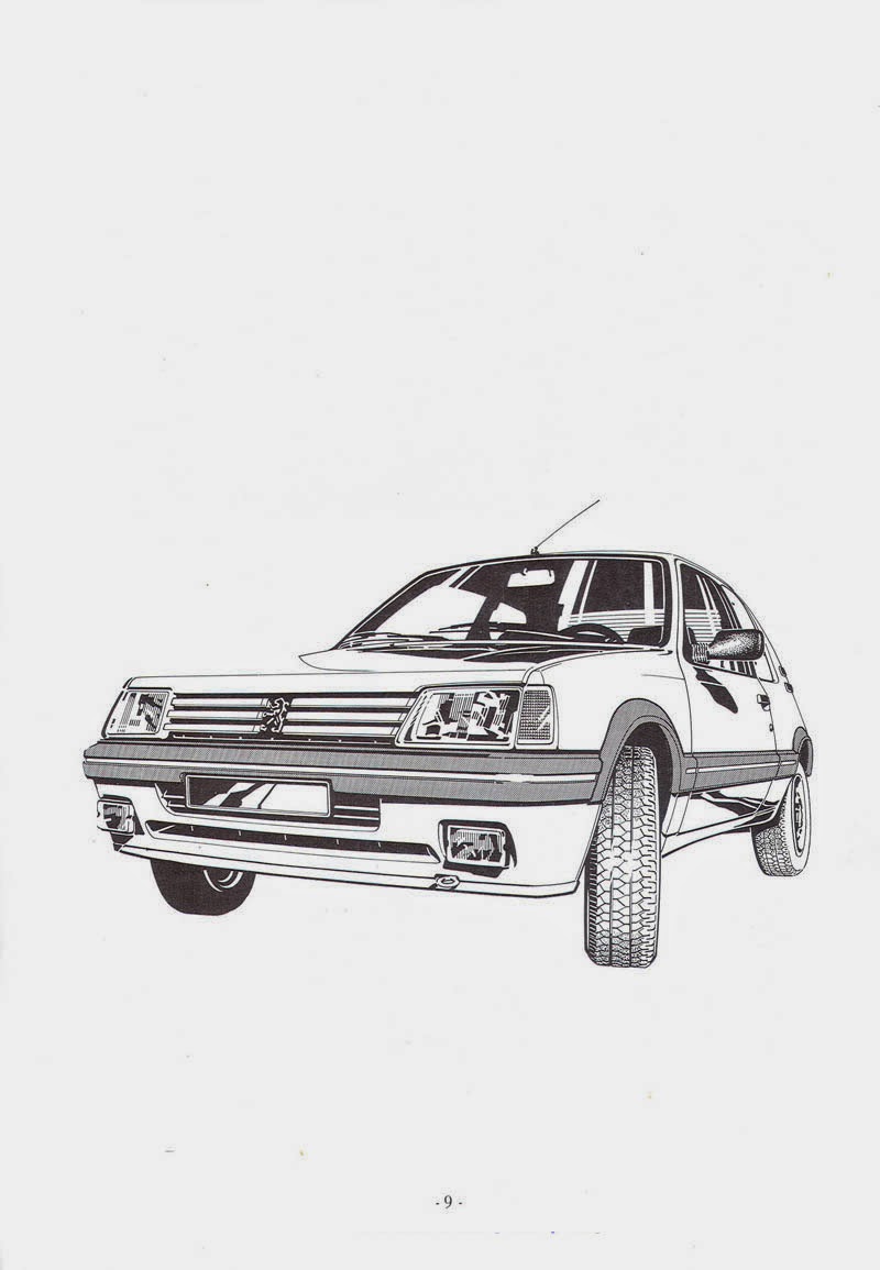 . Peugeot 205 GTI 1984. Dossier Técnico detallado de lanzamiento . Peugeot 205 GTI 1984. Dossier Técnico detallado de lanzamiento