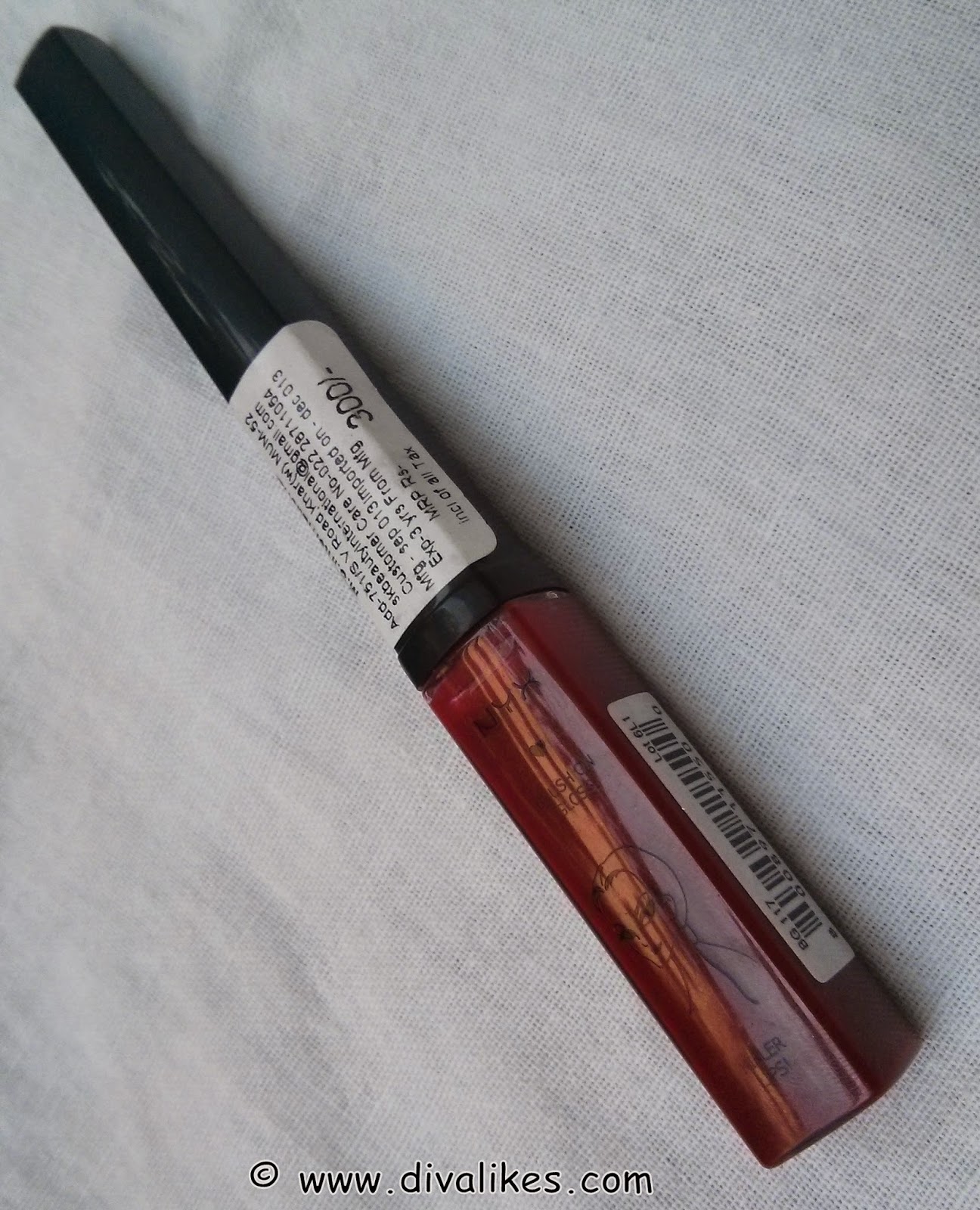 NYX Brush On Lip Gloss Red Lips Review Diva Likes