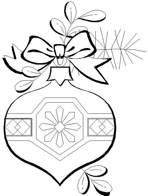 Free Coloring Pages Christmas Ornaments Coloring Page