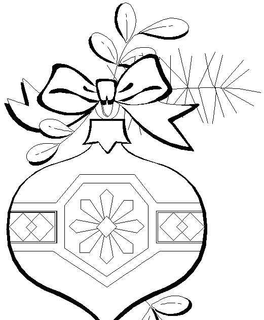 Free Coloring Pages Christmas Ornaments Coloring Page