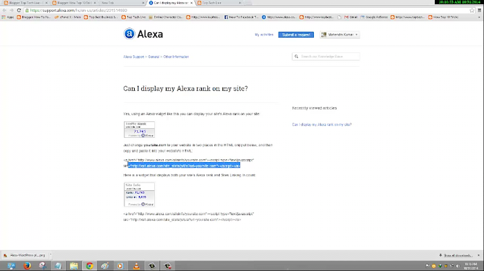 How to Add Alexa Rank Widget Into Your Blogger Blog