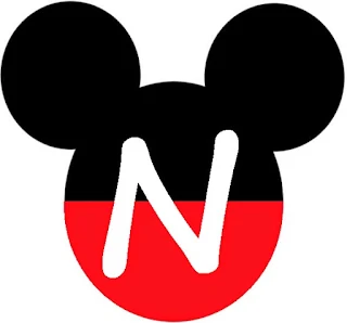 Abecedario en Cabezas de Mickey Mouse. Mickey Heads with Alphabet. 