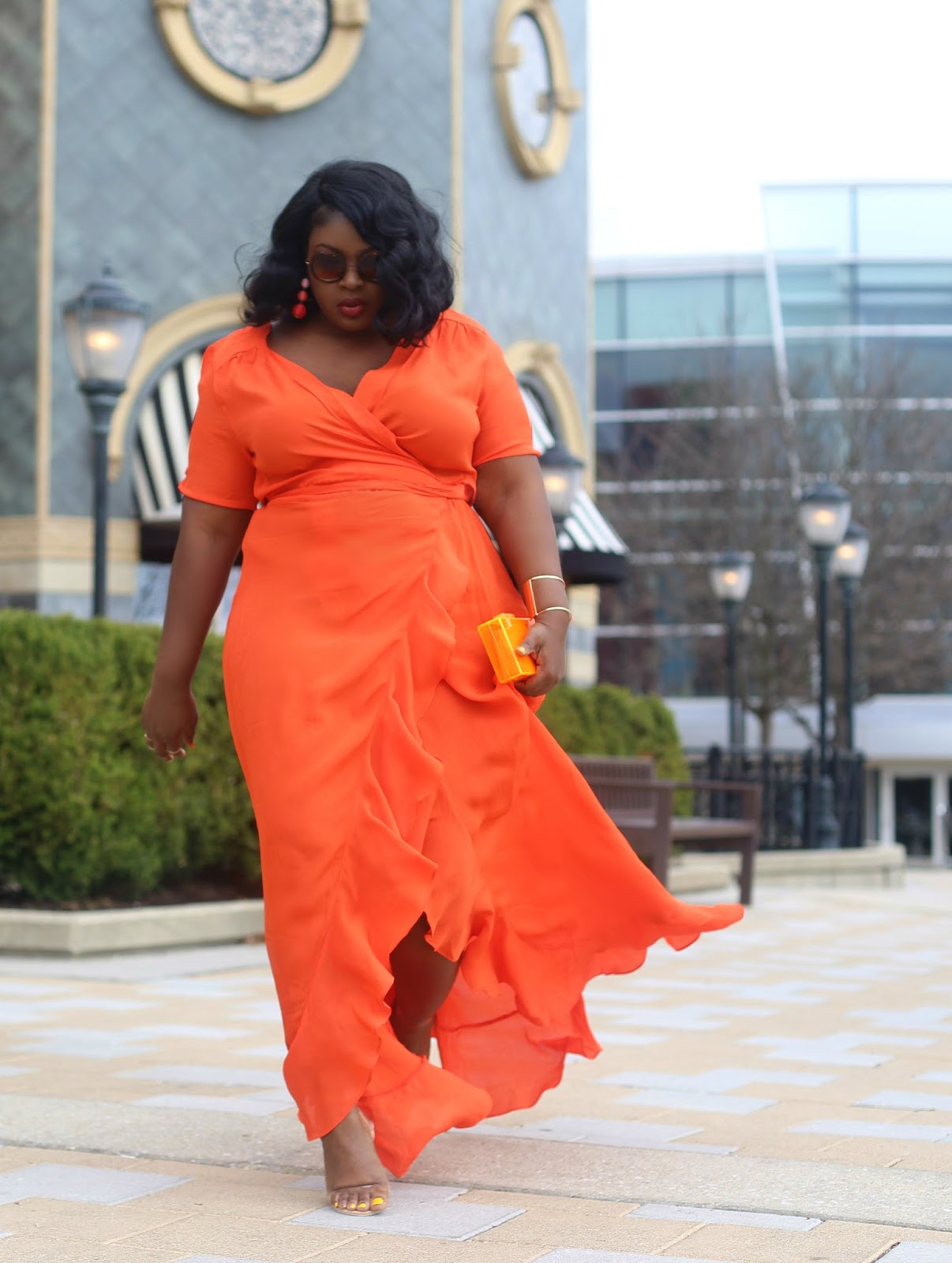 SUPPLECHIC Orange Maxi Dress (Tall) Under 75 Asos Occasion Wear