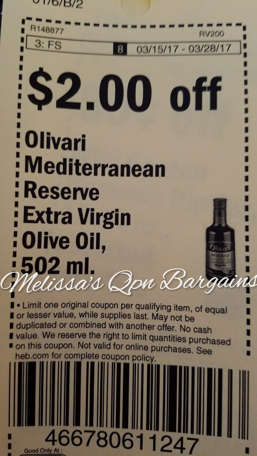 Melissa's Coupon Bargains