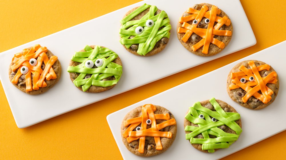 Halloween-themed cookies