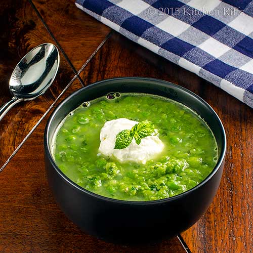 Summer Pea Soup with Mint