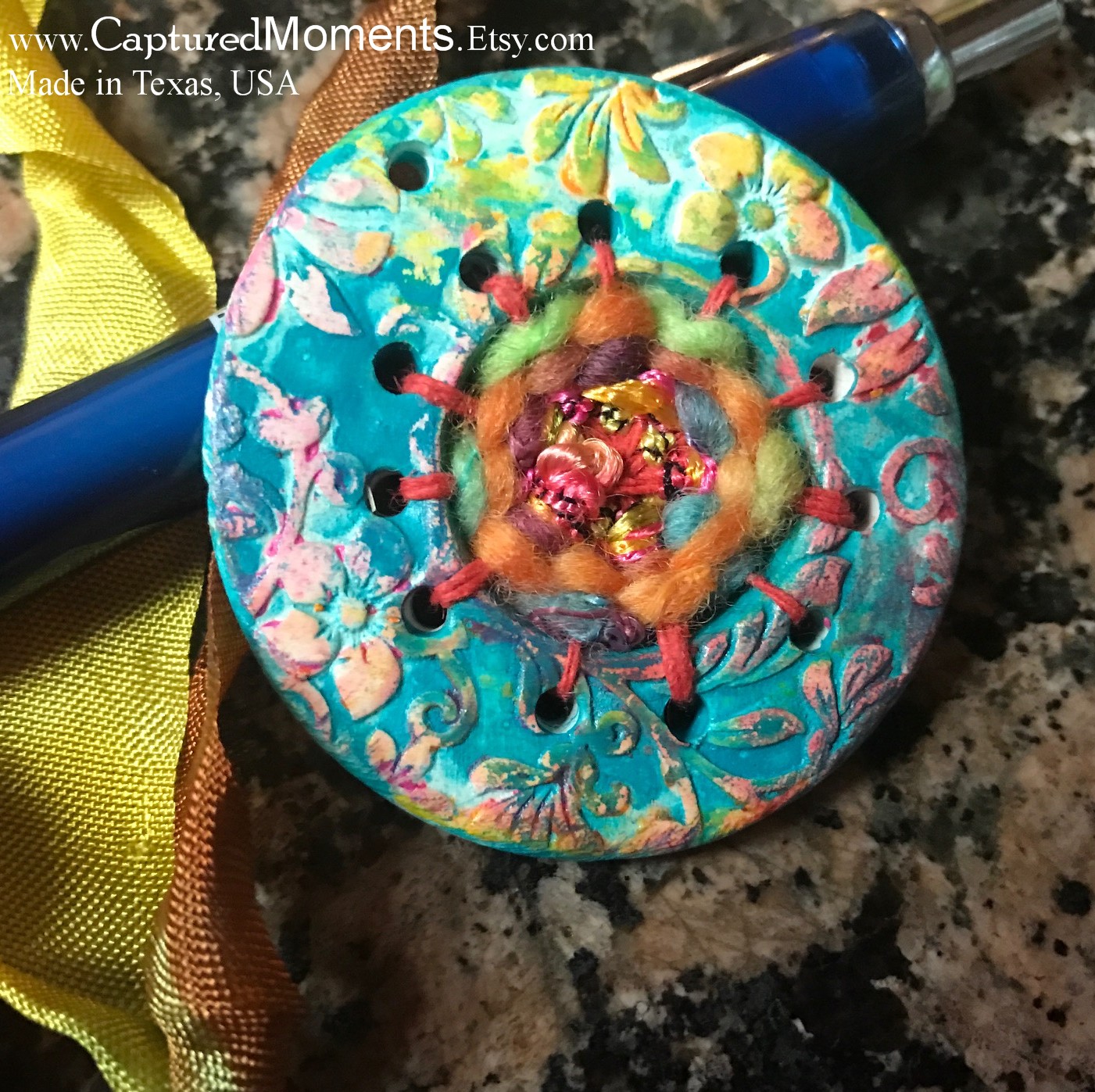 Cindy Kovar Pottery Bead Artist Mixed MediaPottery and Weaving