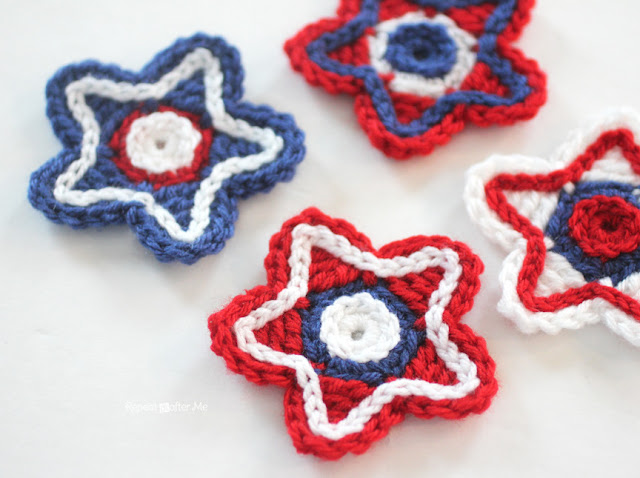 Patriotic Crocheted Stars