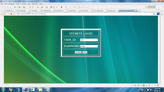 Student Login Page