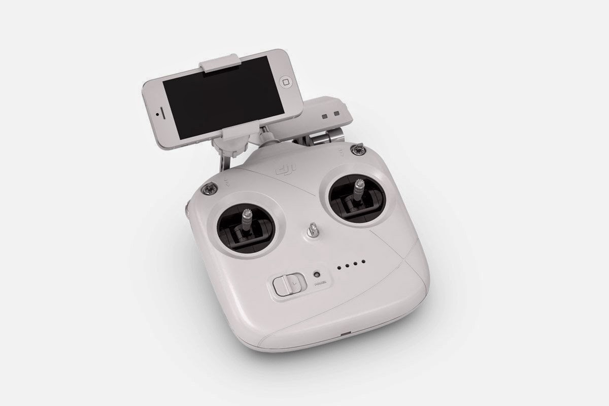DJI Phantom 2 Vision+ V3.0 Quadcopter Remote Control, upgraded with gimbal control dial, trainer port, throttle locking feature, built-in LiPo battery