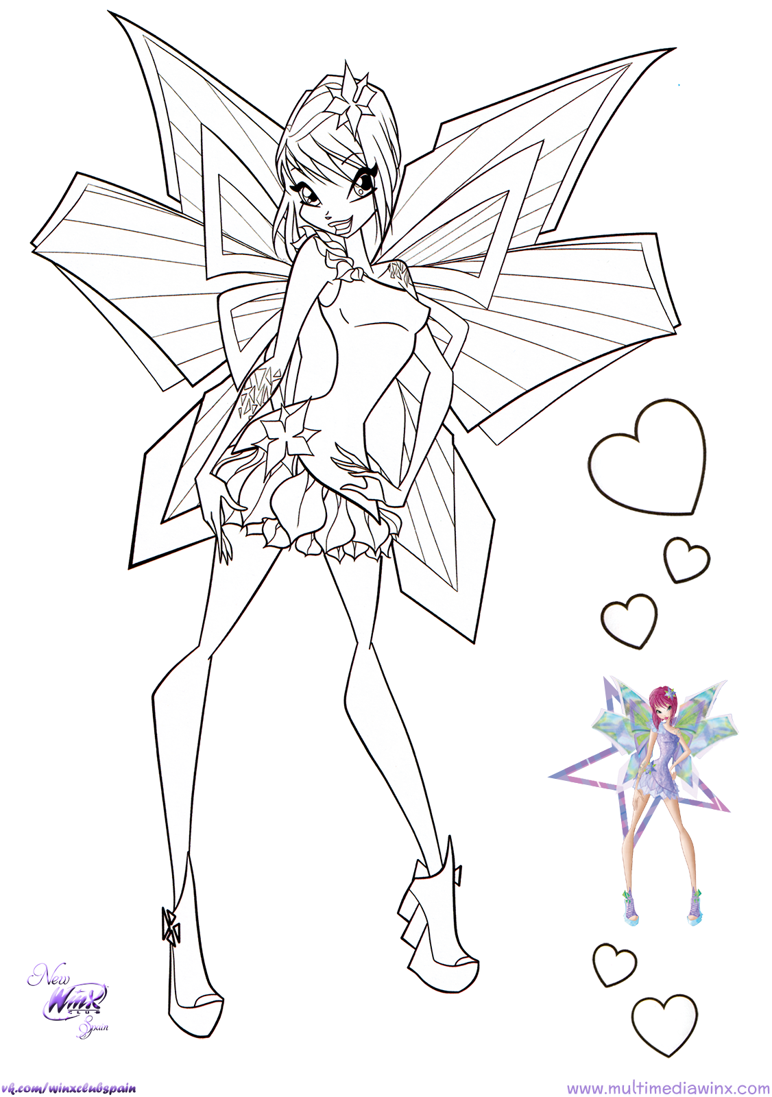 Colorea a Tecna Mythix ~ My Winx Club-Pretty!*.