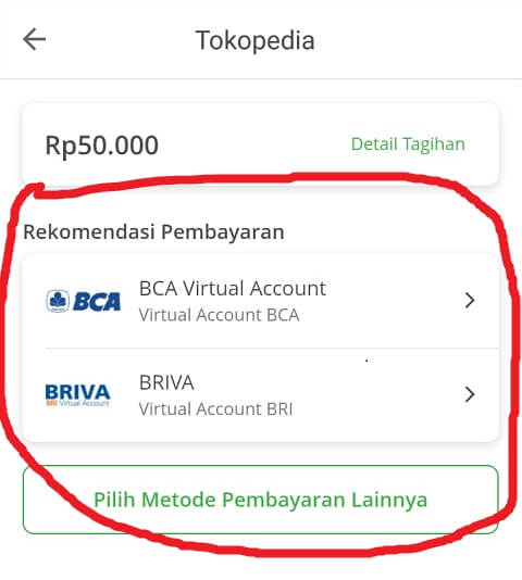 Pilih Metode Pembayaran Tokopedia Pilih Metode Pembayaran Tokopedia
