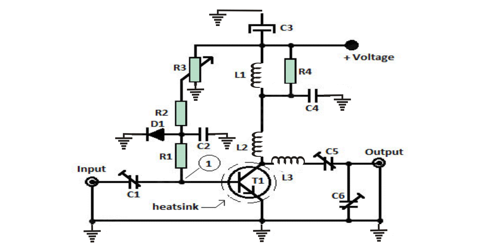 1 watt, 10km FM Transmitter Circuit - ElectricalCoreCircuits