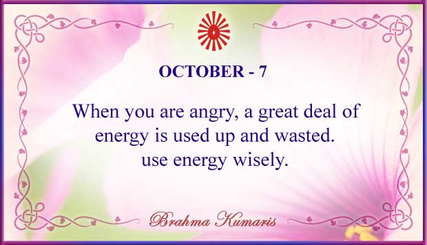 October 7 Thought For The Day October 7