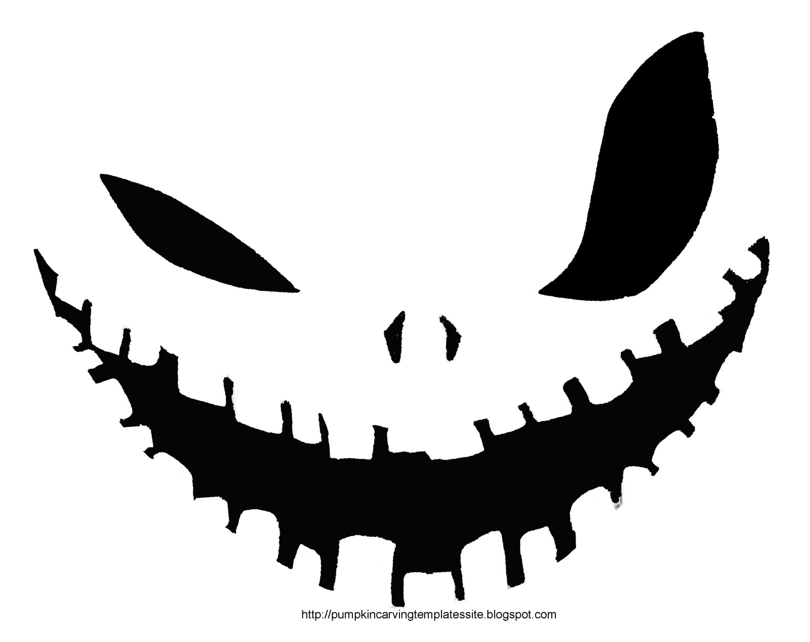 Pumpkin Face Template Free Download